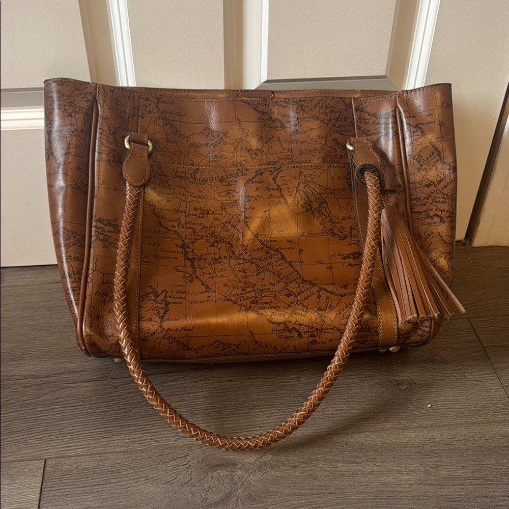 Patricia Bash Brown Leather Tote Bag